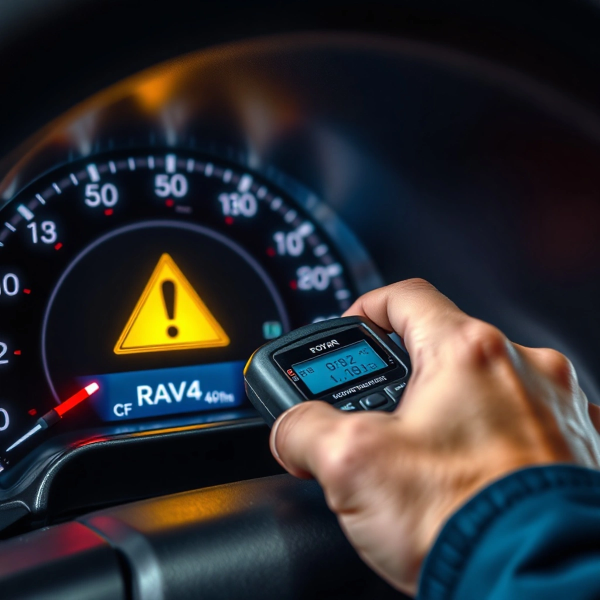 Горит восклицательный знак в Toyota RAV4: причины и что делать