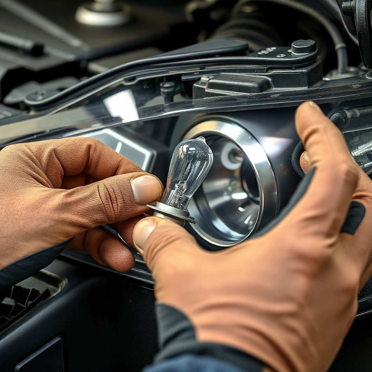Как поменять лампочку Nissan Qashqai J10 и J11: пошаговая инструкция по замене ближнего света