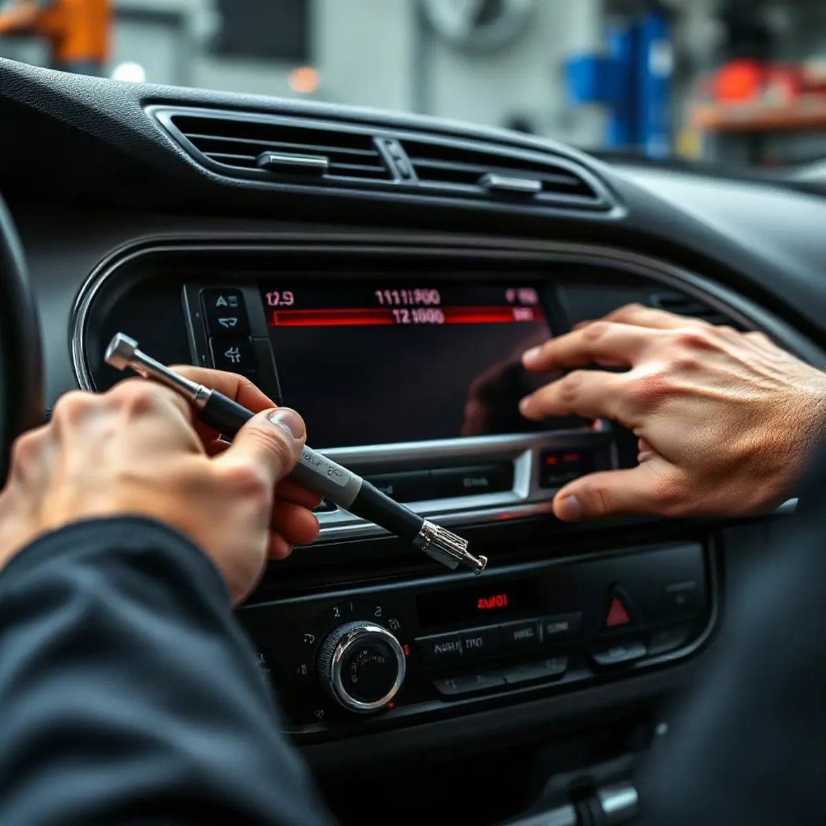 Установка магнитолы Audi A4: замена штатной головки пошагово