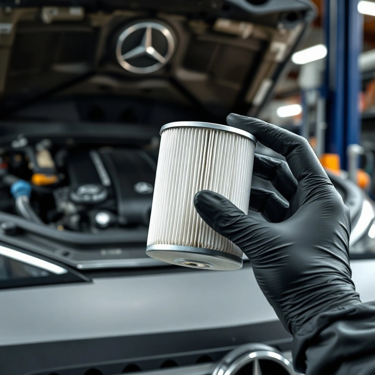 Замена топливного фильтра Mercedes GLC 220d: пошаговая инструкция